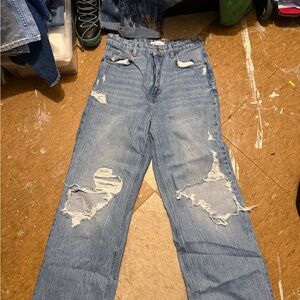 Zara High waisted wide Leg.